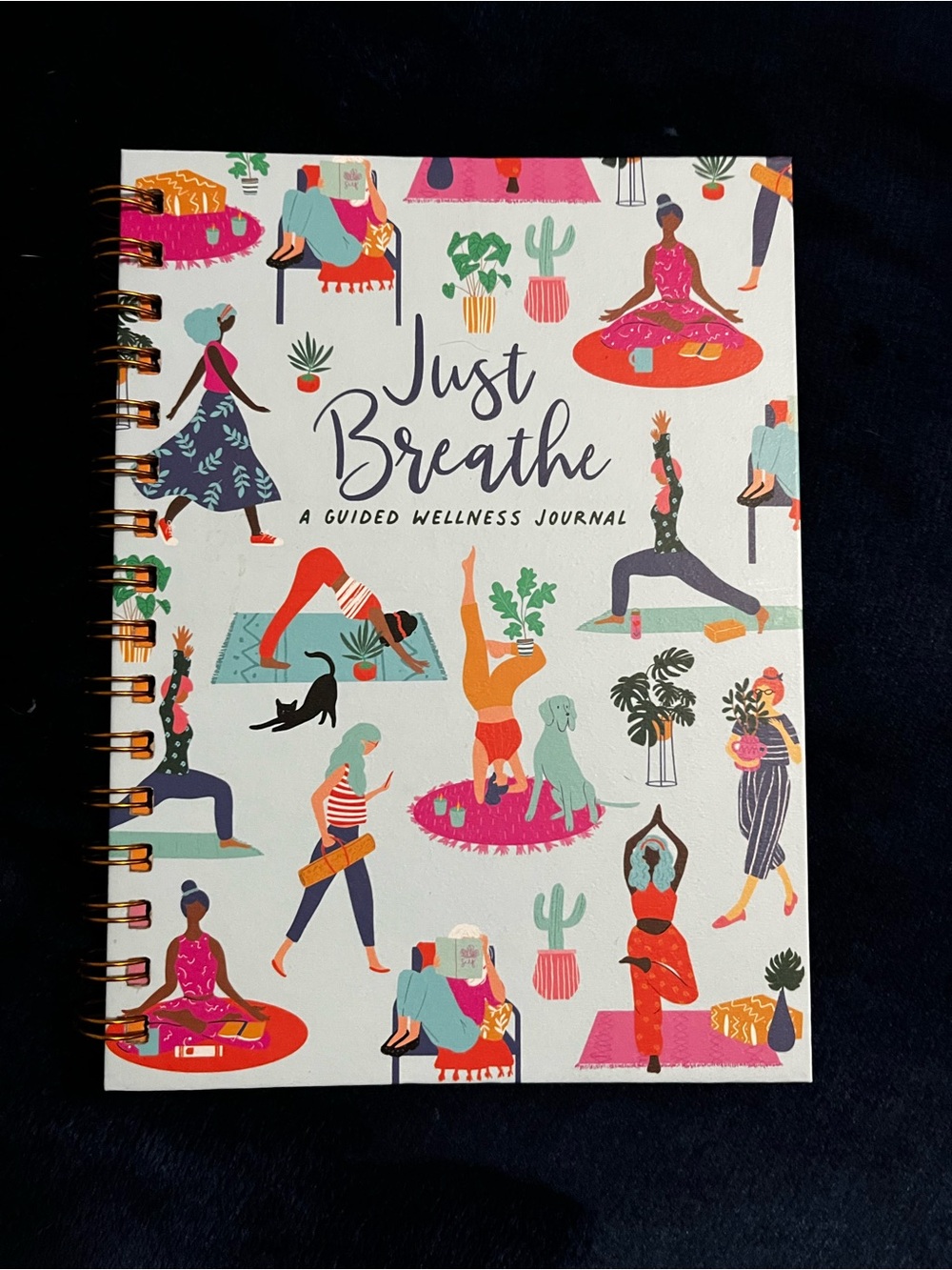 Just Breathe Guided Wellness Journal - Multicolor brand new